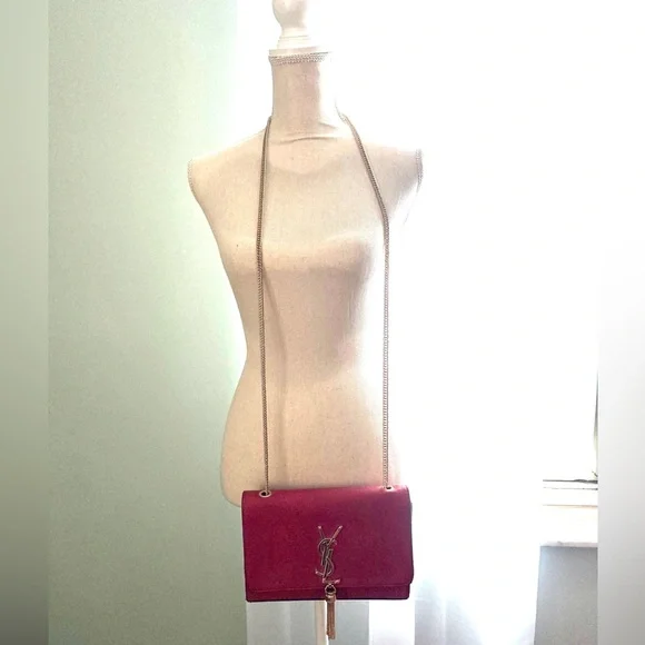 Leather Red Crossbody Purse / NEW! / ✨INSPIRED✨ - Picture 2 of 5